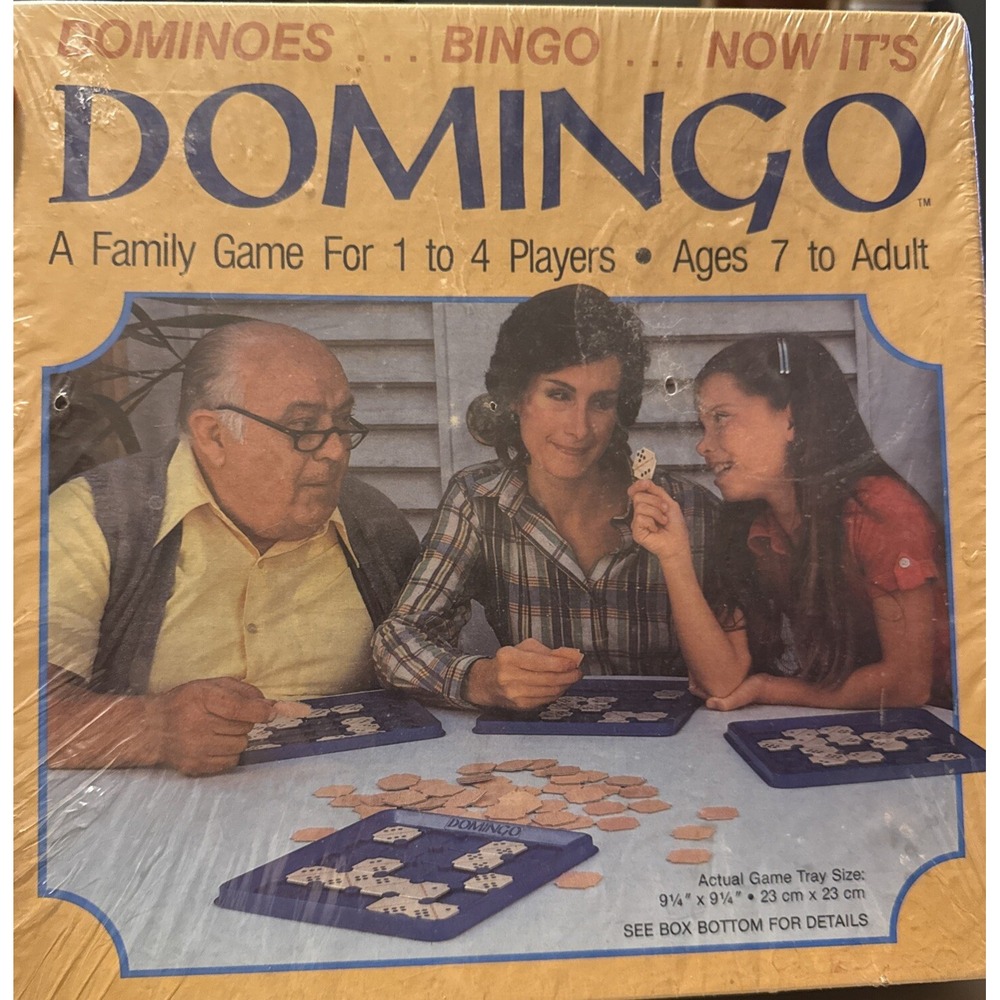 Vintage 1982 New Sealed Domingo Board Game Whitman Dominoes Tiles
